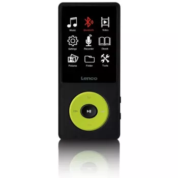 Lettore MP3 Lenco Xemio-860GN 8 GB nero/verde lime LCD 18h di riproduzione