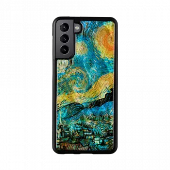 Custodia protettiva iKins per Samsung Galaxy S21+ — notte stellata nero