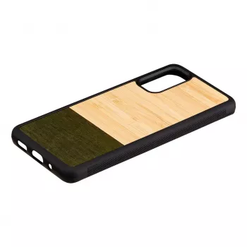 Custodia per cellulare man and wood Galaxy S20 Bambuswald nero — cover posteriore protettiva per Samsung Galaxy S20