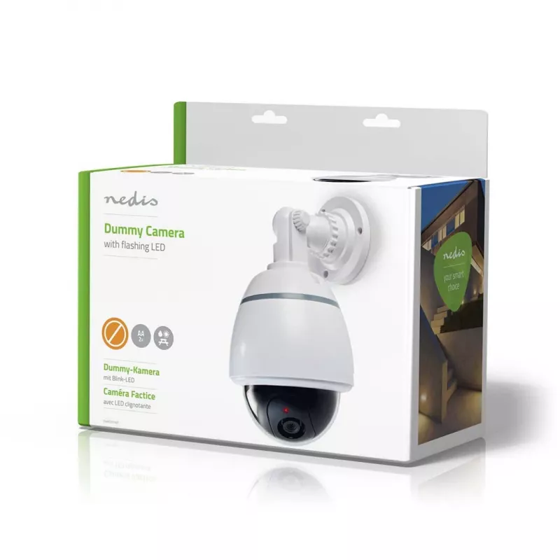 Nedis DUMCD50WT finta telecamera di sorveglianza bianco dome