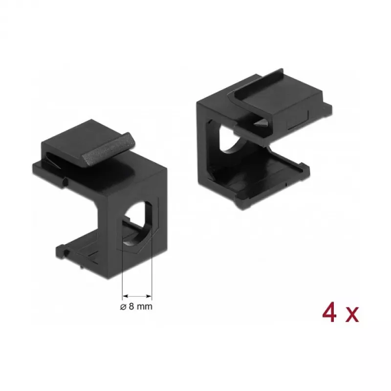 Kit di montaggio DELOCK 86810, nero — accessori di montaggio DELOCK 86810