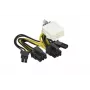Cavo GPU 0,05 m 8 poli su 2x 6+2 poli G291-281 CBL-PWEX-1040
