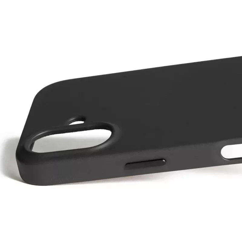 Mujjo Full Leather Case MagSafe custodia per iPhone 17 nero