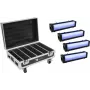 Eurolite set di 4x AKKU Bar-6 Glow QCL con custodia di ricarica