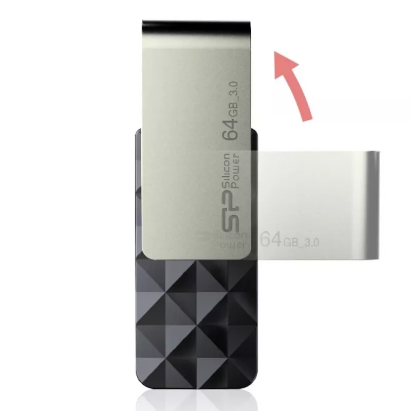 Silicon Power Blaze B30 chiavetta USB 64 GB USB Type-A 3.0 (3.1 Gen 1) nero