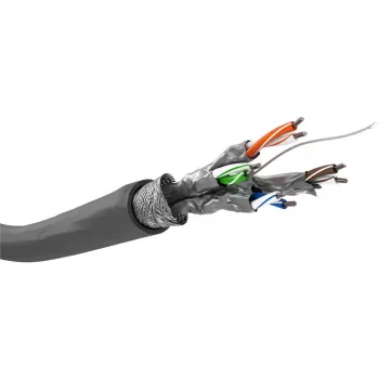 Cavo di rete Wentronic Goobay CAT 6, S/FTP (PiMF), grigio, 305 m – misto rame CCA, AWG 23/1 (solid), PVC (95696)