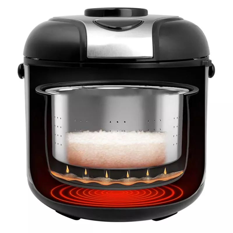 Cuociriso GASTROBACK Rice Control Low Carb & Steam, 3 L, 450 W, nero/acciaio inox