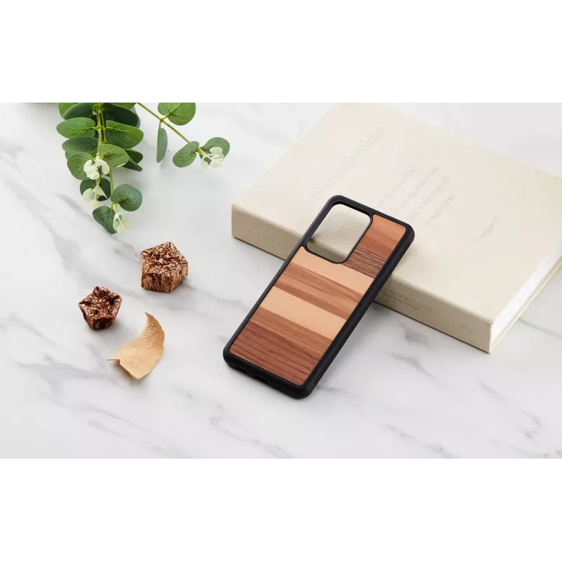 Custodia protettiva man and wood Galaxy S20 Ultra — finitura legno nero
