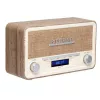 Denver DAB-18LW radio retrò DAB+/FM, Bluetooth, effetto legno chiaro