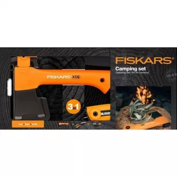 FISKARS ascia accetta X5 - XXS + coltello + sega
