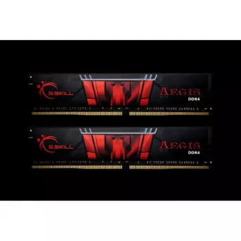 DIMM 32 GB DDR4-2666 (2x 16 GB) dual-kit, memoria RAM nero/rosso, F4-2666C19D-32GIS, Aegis DDR4, INTEL XMP