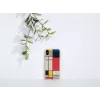 Custodia per cellulare man and wood per iPhone XS Max — retro in legno, cornice bianca