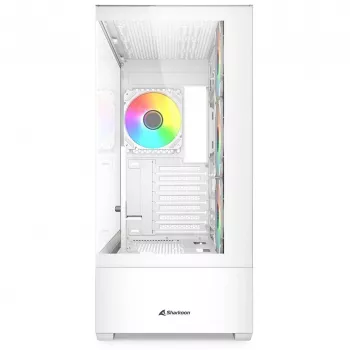 Case PC Sharkoon AK6 RGB, ATX, bianco