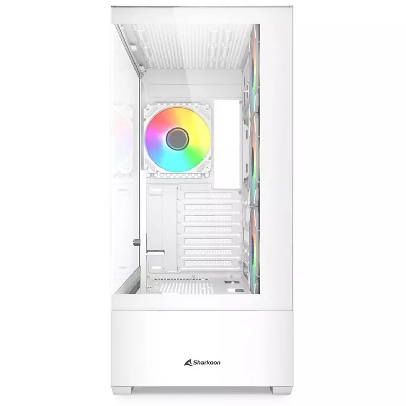 Case PC Sharkoon AK6 RGB, ATX, bianco