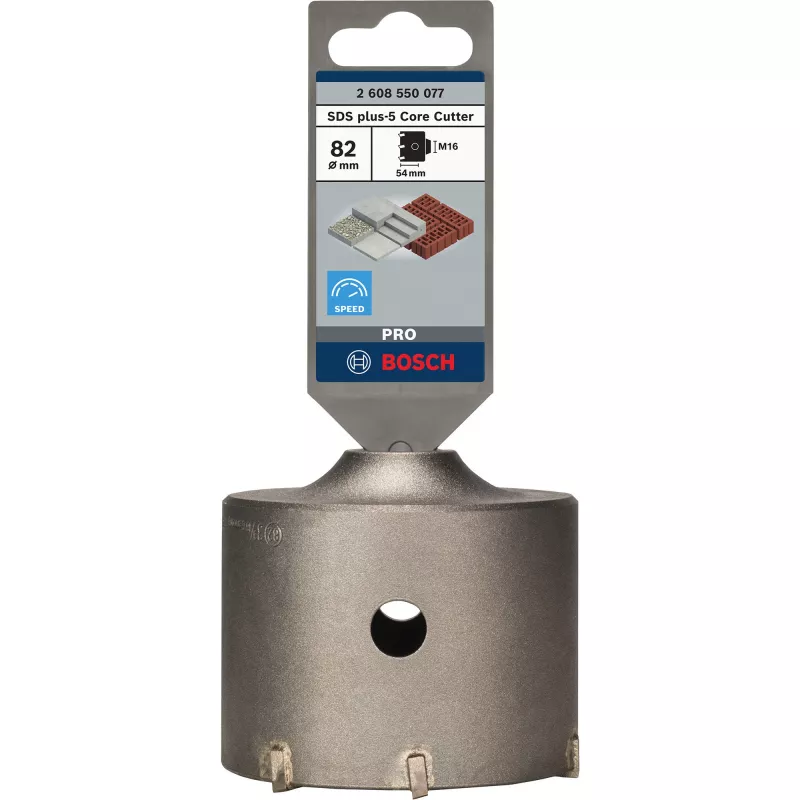 PRO SDS plus-5 Punta a corona per foratura, Ø 82 mm