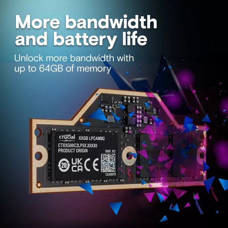 Modulo di memoria Crucial LPDDR5X 32GB 7500 MT/s