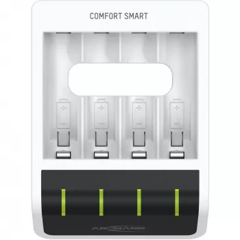 Caricabatterie Ansmann Comfort Smart per batterie domestiche USB