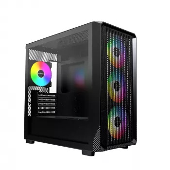 Case PC Micro Tower Montech X5M (B) – Micro-ATX/Mini-ITX, 3x120mm anteriore, 1x120mm posteriore, supporta alimentatori ATX, 2x3,5