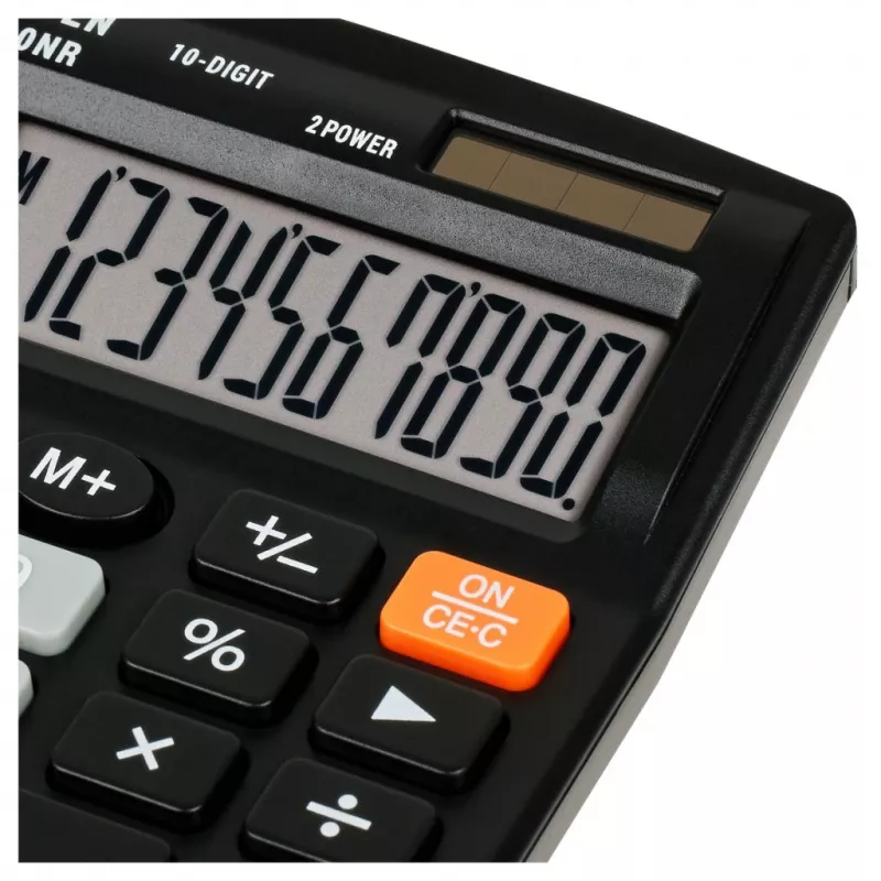 ELEVEN calcolatrice da ufficio SDC-810NR display a 10 cifre, doppia alimentazione, nero