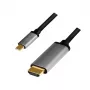 Cavo LogiLink CUA0101 USB 3.2 Gen1 Type-C a HDMI-A 1,8 m nero grigio
