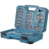Set utensili manuali E-17980, 231 pezzi blu, con 2 cricchetti reversibili, 1/4 e 1/2, valigetta