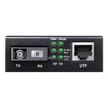Convertitore di rete Cudy MC100GSB-40B — 1x RJ-45 Gigabit, 1x fibra SC single-mode, 1000 Mbit/s, 40 km, nero