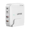 Caricabatterie da tavolo Unitek P1228AWH01-EU 70W 2×USB-A 2×USB-C