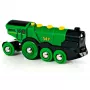 World Grüner Gustav locomotiva a batteria, veicolo giocattolo verde