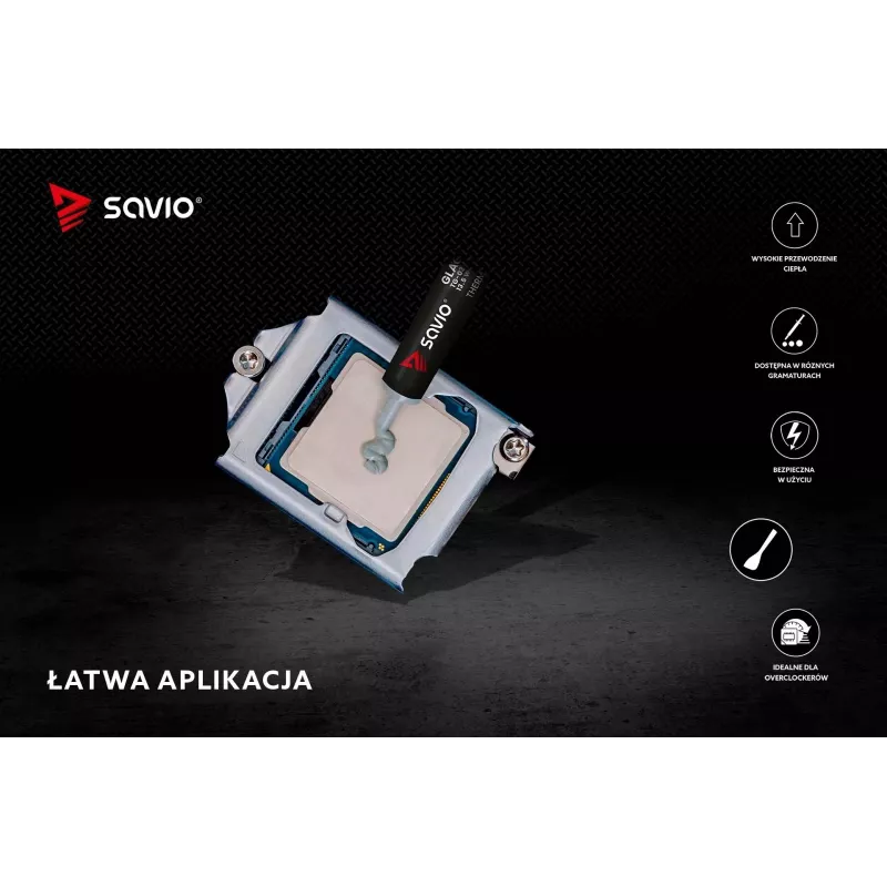 Pasta termica SAVIO TG-03 13,5 W/m·K, 2 g — pasta termica