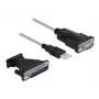 Adattatore DeLOCK USB 2.0 Type-A su seriale RS-232 D-Sub 9 + D-Sub 25