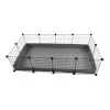 Gabbia modulare C&C 4x2 145 x 75 cm argento