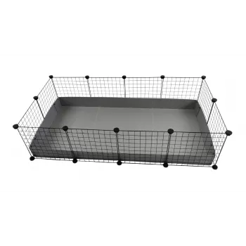 Gabbia modulare C&C 4x2 145 x 75 cm argento