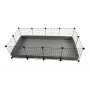 Gabbia modulare C&C 4x2 145 x 75 cm argento