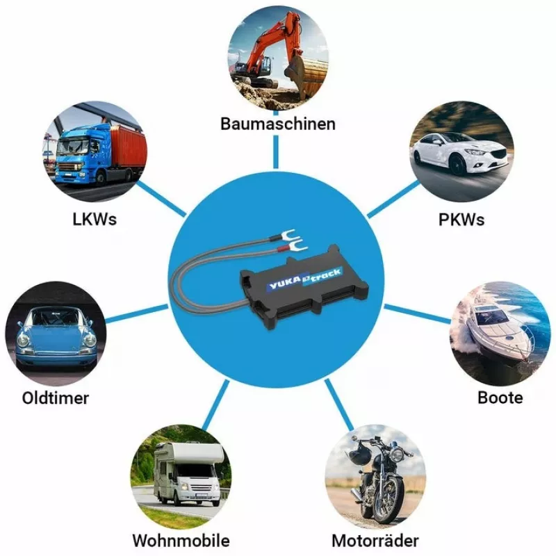 GPS tracker KSIX Yukatrack easyWire — GPS tracker universale, nero, 63 g, 92,5×57,6 mm