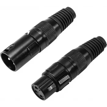 Connettore XLR a 3 pin Omnitronic 30200097 — connettore per segnale audio maschio/femmina