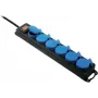 Ciabatta AS Schwabe 38606 — ciabatta 6 prese con interruttore, nero/blu