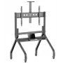 Supporto TV da pavimento ONKRON TS2080-B per TV da 60–120 pollici, mobile, nero