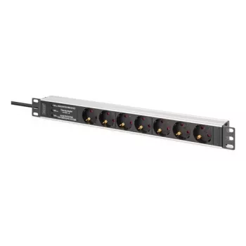 PDU ciabatta Digitus DN-95441 7 uscite AC 1U nero argento