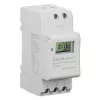 Timer elettronico per guida DIN QOLTEC 50983, a batteria, per circuiti di automazione