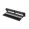 Organizzatore di cavi per rack 19 pollici 2U LANBERG AK-1705-B, nero
