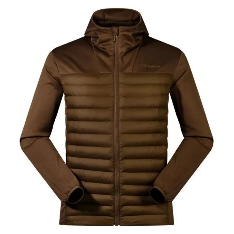 Giacca ibrida con cappuccio Berghaus uomo taglia M marrone