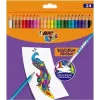 Matite colorate cancellabili BIC Kids Evolution Illusion 24 colori