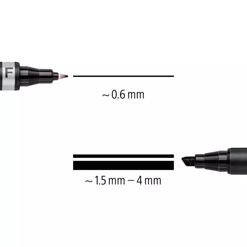 Pennarello permanente Staedtler Lumocolor permanent duo 348 B nero 1 pezzo