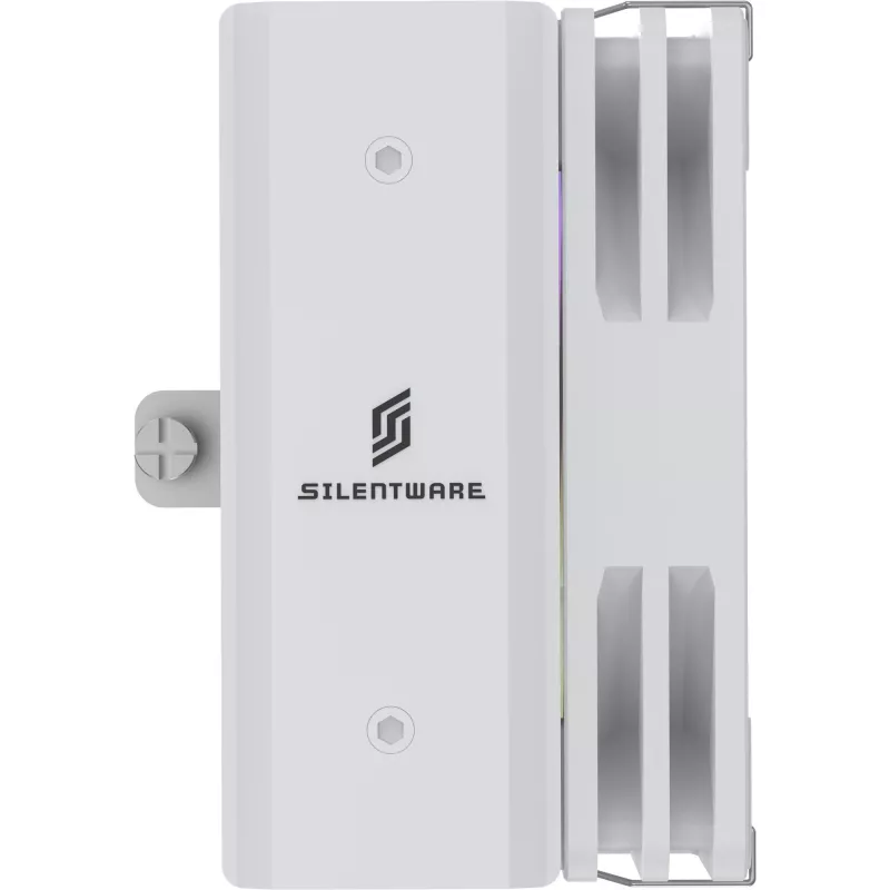 Dissipatore CPU Silentware Bora RGB bianco con ventola PWM-ARGB da 120 mm, 215 W TDP, compatibile con AM5 e LGA1851