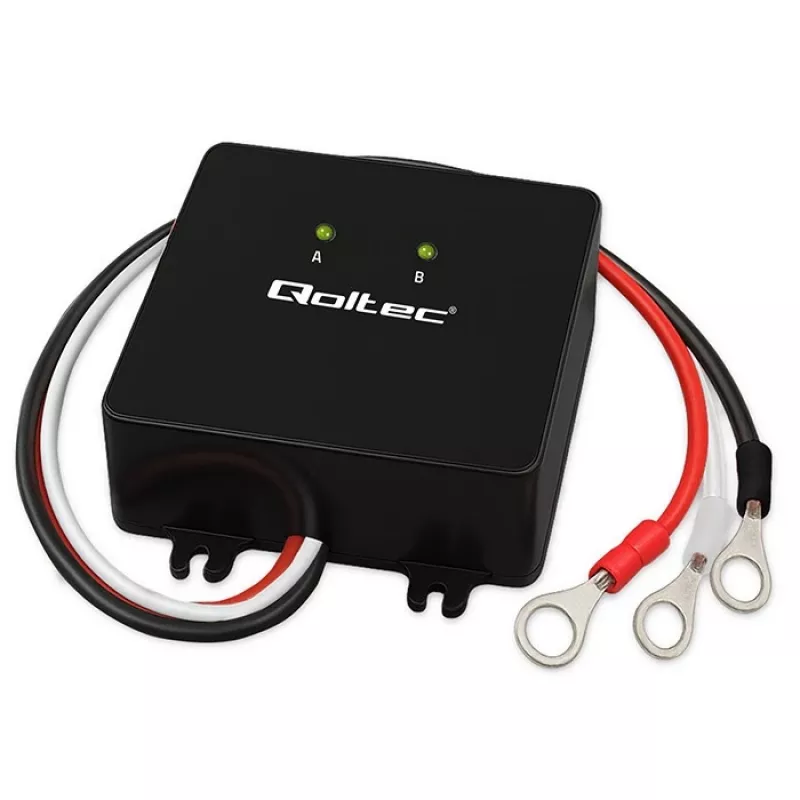 Equalizzatore di tensione per batterie QOLTEC 51097 per batterie 24V (2×12V), corrente di equalizzazione 5A