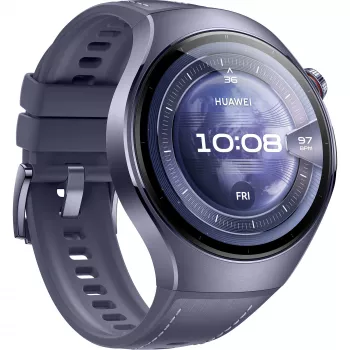 Watch 5 46mm (Rates-L39L), smartwatch grigio/viola, cinturino in composito grigio-viola, cassa in titanio