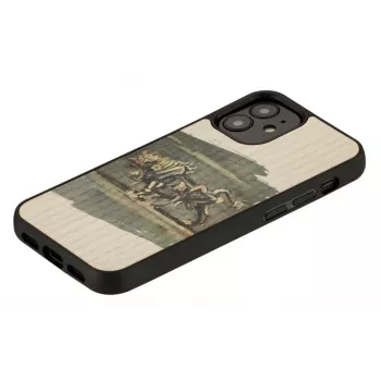 Custodia per cellulare Man and Wood per iPhone 12 mini — design toro bianco