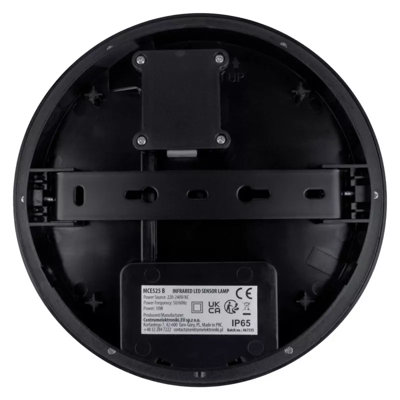 Lampada LED con sensore PIR MACLEAN MCE525 B – applique da esterno, LED attivato dal movimento