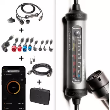 Juice Technology JUICE BOOSTER 3 air MASTER Traveller Set (antracite/nero, 1,4 - 11 kW, cavo 8,1 metri)