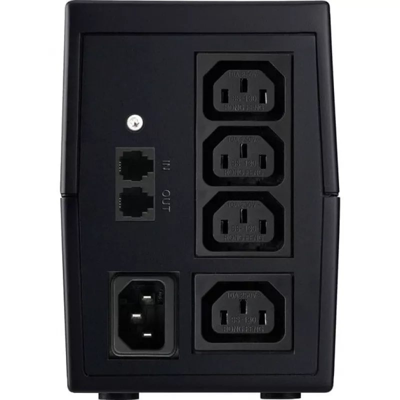 BlueWalker PowerWalker VI 650 SH IEC UPS, 650 VA (0,65 kVA), 360 W, 4 prese, 7 Ah, USB, 220-240 V, nero
